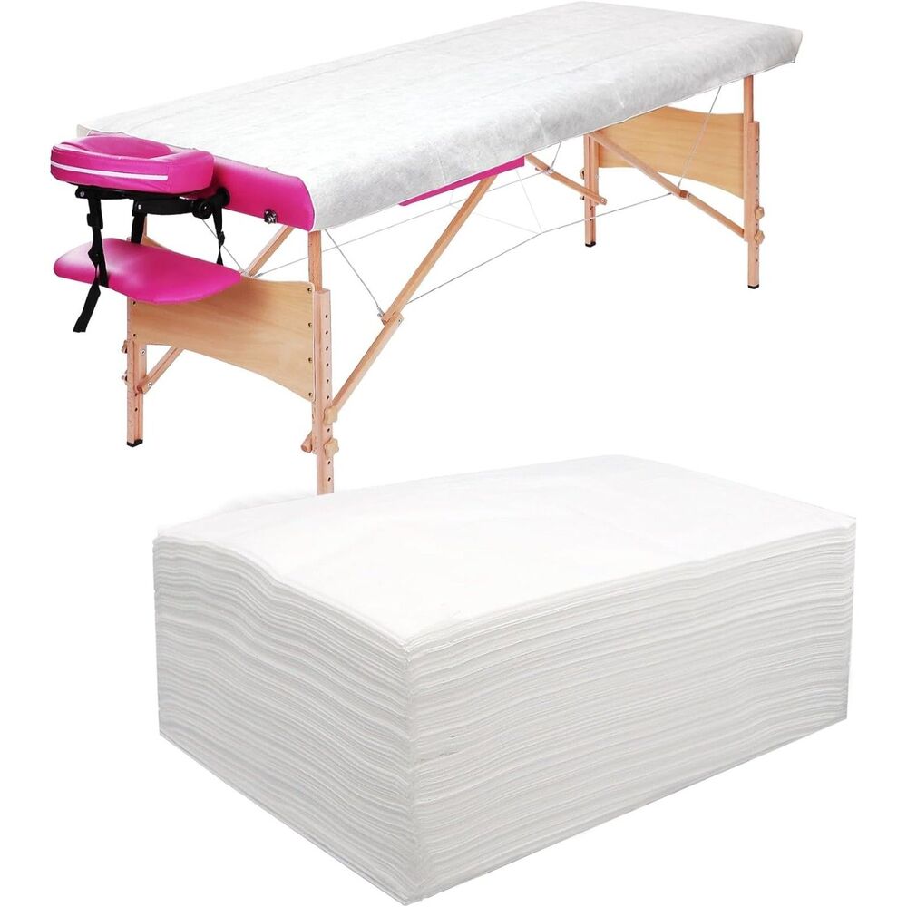 20 Disposable Massage Table Sheets 39 x 79 Extra-Large Spa Bed Covers